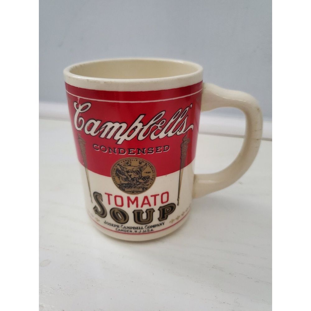 Vintage Campbell's Condensed Tomato Soup Coffee Mug Cup Made‎ in USA 8oz 1970's